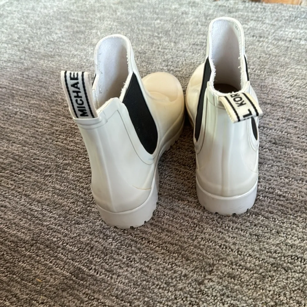 Michael Kors White Rain Boots - Picture 6 of 6